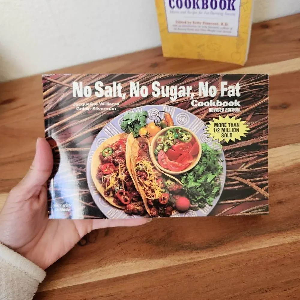 No salt no sugar no fat cookbook bundle of two recipes vintage '90s weight loss